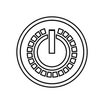On off switch power Illustrazione stock
