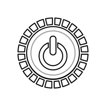 On off switch power Illustrazione stock