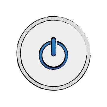 On off switch power 库存插图