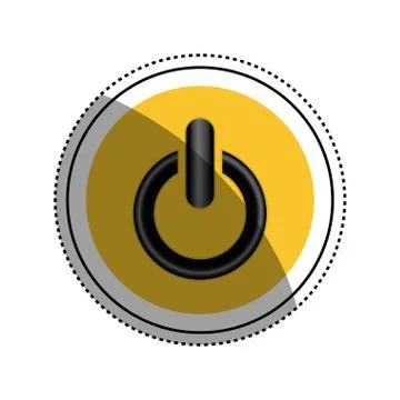 On off switch power Illustrazione stock