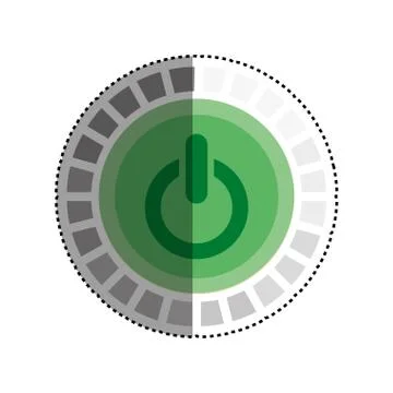 On off switch power Illustrazione stock
