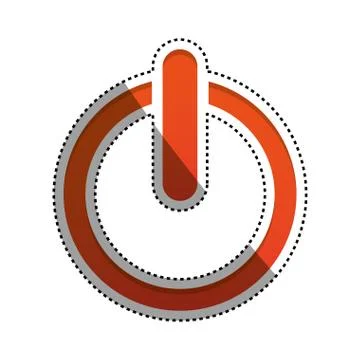 On off switch power Illustrazione stock