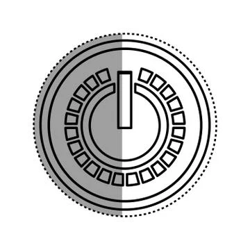 On off switch power Illustrazione stock
