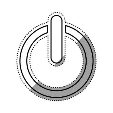 On off switch power Stock Illustration