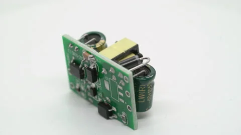 Switch power model electronic component. Electronics diy robotics chip. Vidéo 169670596