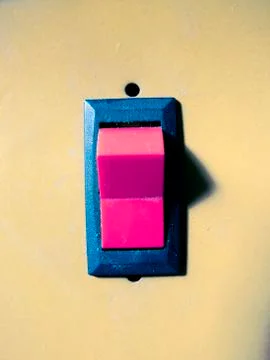 On off switch of a rechargeble battery Foto stock