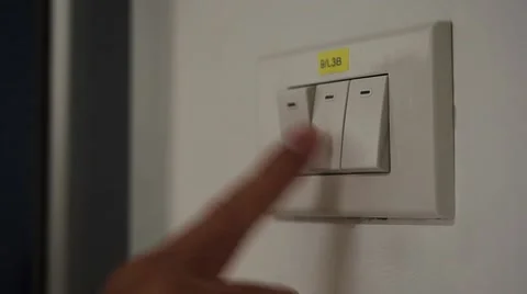 Switch off to save energy Stock Footage 45569247