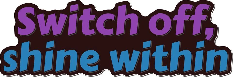 Switch Off Shine Within Vector Stock Illustration