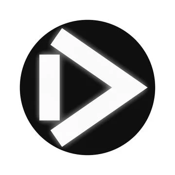 Switch signal for trams in Germany - Switch stand is to the right - white v.. Stock Illustration
