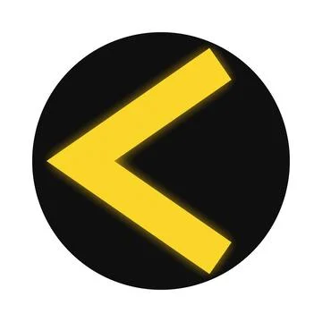 Switch signal for trams in Germany - Switch stand is to the left for max 15.. Stock Illustration