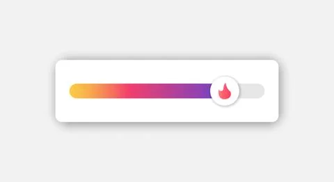 Switch slider icon in flat style. Volume control vector illustration on iso.. Illustrazione stock