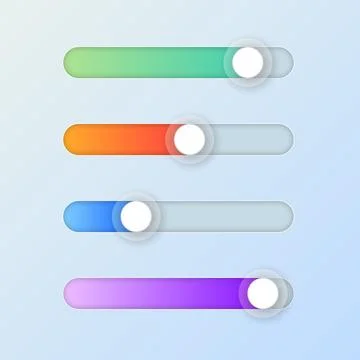 Switch slider icon in flat style. Volume control vector illustration on iso.. Illustrazione stock