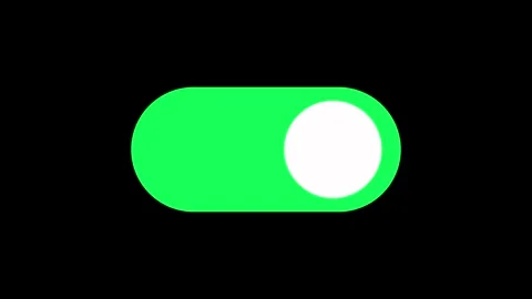 Switch slider smartphone icon green and red color switch on off animation Stock Footage 321012014