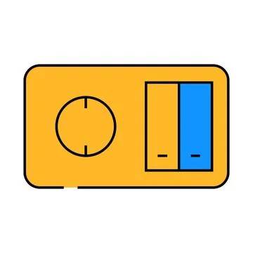 Switch socket icon color illustration Stock Illustration