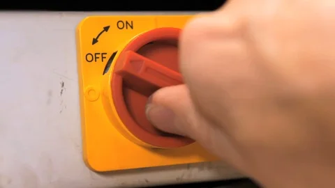 Switch on switch off click collection Stock Footage 80995853