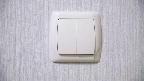 The switch switches the light Stock Footage 72298054
