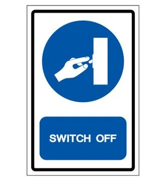 Switch Off Symbol Sign ,Vector Illustration, Isolate On White Background Labe Stock Illustration