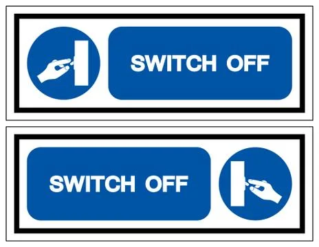 Switch Off Symbol Sign ,Vector Illustration, Isolate On White Background Labe Stock Illustration