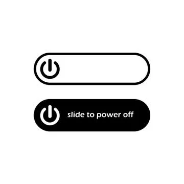 Switch toggle button Off or round button. Power switch icon. Button symbol si イラスト素材