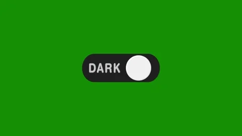 Switch toggle dark light buttons animation. Pressing Open Button Animation on bl Stock Footage 310112291