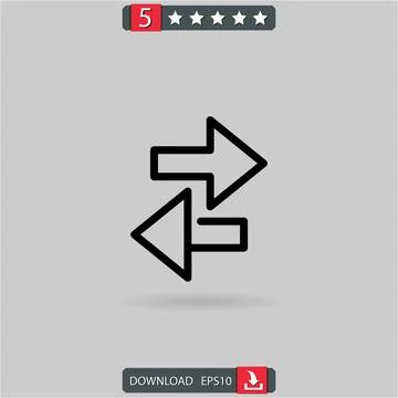Switch vector icon Stock Illustration