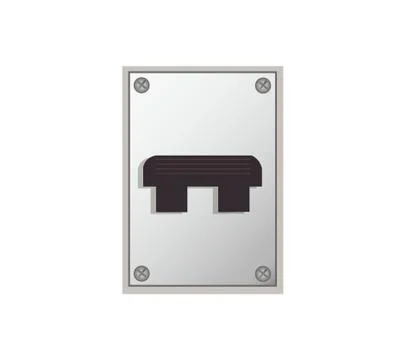 Switch white, wind Illustrazione stock