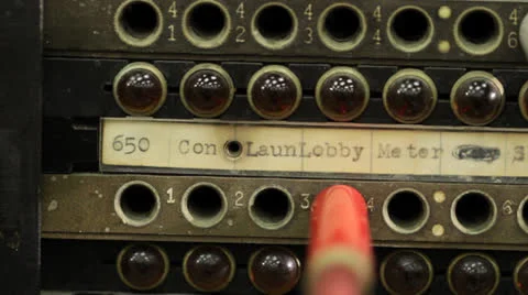 Switchboard Details Stock Footage 22795074