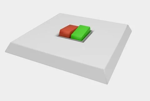 On/Off switche on the wall Stock Illustration