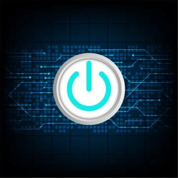 Switches on and off of electronic devices. Stock Illustration