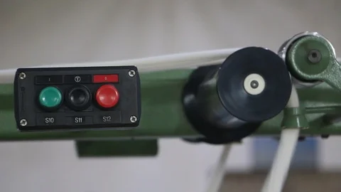 Switches in a Modern Textile Mill Stock Footage 86625457