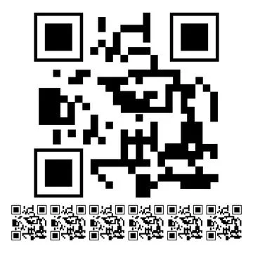 Switches qr code label cartoon vector graphic Stock Illustration