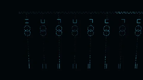 Switchgear Reconfigures The Connections Within A Substation Stock-Footage 344513668