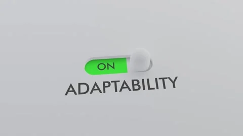 Switching on the ADAPTABILITY switch Stock Footage 256969172