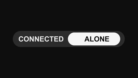 Switching Connected to Alone Mode Toggle Button Animation, Sleek UI Switch Stock Footage 311587887