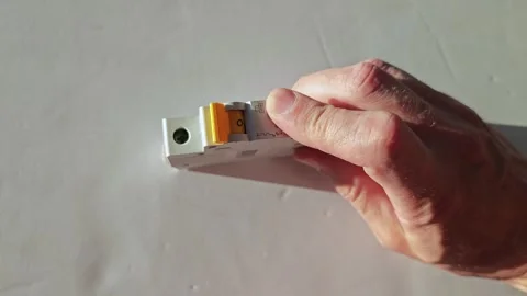 Switching of an electric machine in a hands-on activity Stock Footage 345089494