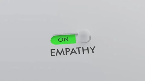 Switching on the EMPATHY switch Stock Footage 256969105