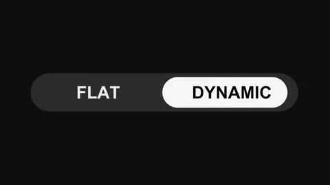 Switching Flat to Dynamic Mode Toggle Button Animation, Sleek UI Switch Design Stock Footage 311587927