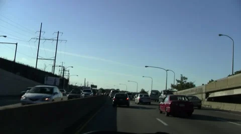 Switching lanes Stock Footage 8601823