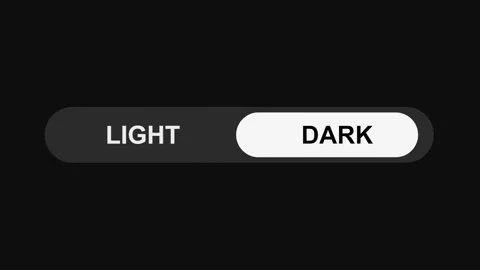 Switching Light to Dark Mode Toggle Button Animation, Sleek UI Switch Design Stock Footage 311587995