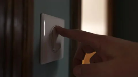Switching Lights On and Off Stock Footage 234921281