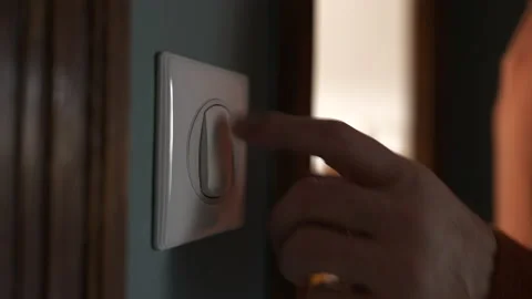 Switching Off Lights Stock Footage 234920881
