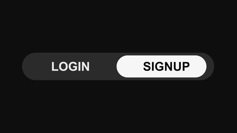 Switching Login to Signup Mode Toggle Button Animation, Sleek UI Switch Design Stock Footage 311588014