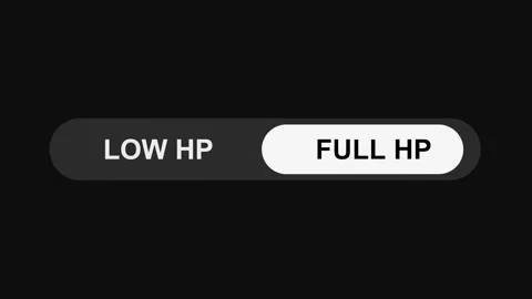 Switching Low HP to Full HP Mode Toggle Button Animation, Sleek UI Switch Design Stock Footage 311588018