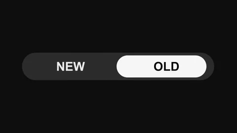 Switching New to Old Mode Toggle Button Animation, Sleek UI Switch Design Stock Footage 311588045