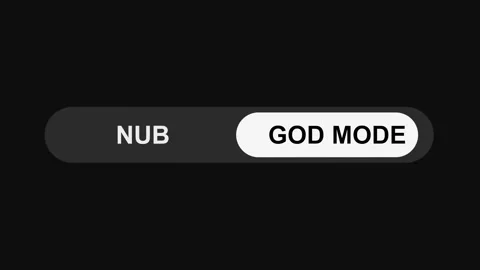 Switching Nub to God Mode Toggle Button Animation, Sleek UI Switch Design Stock Footage 311588056