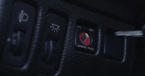 Switching Passenger Airbag On Stock Footage 125224003
