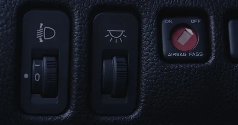 Switching Passenger Airbag On Stock Footage 126562346