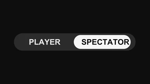 Switching Player to Spectator Mode Toggle Button Animation, Sleek UI Switch Stock Footage 311588080