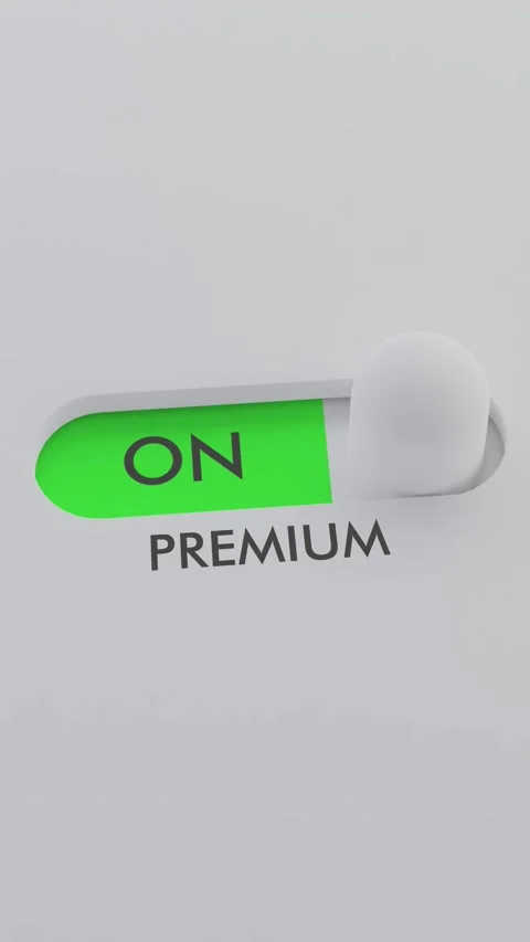 Switching on the PREMIUM switch Vertical Video Stock Footage 302450037