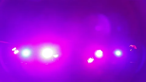 Switching the program on the spotlights setting the light program. 库存影片 134349421